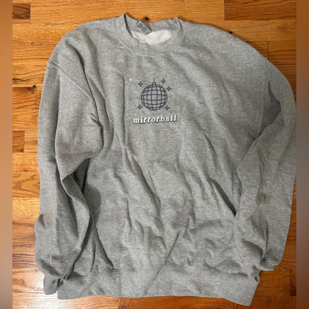 Gray Taylor Swift Mirrorball Sweatshirt
